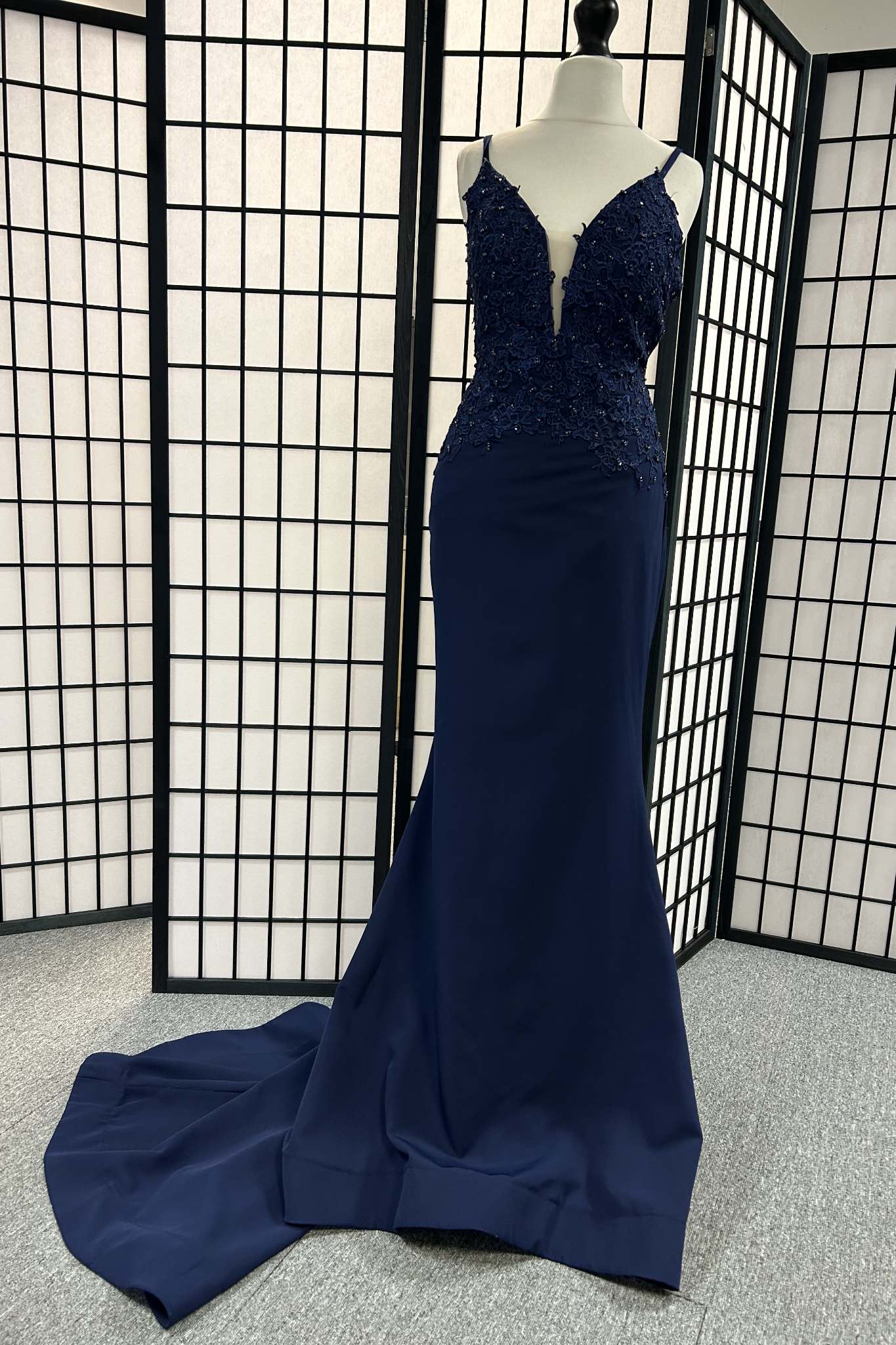 Hebeos Embellished Navy 10