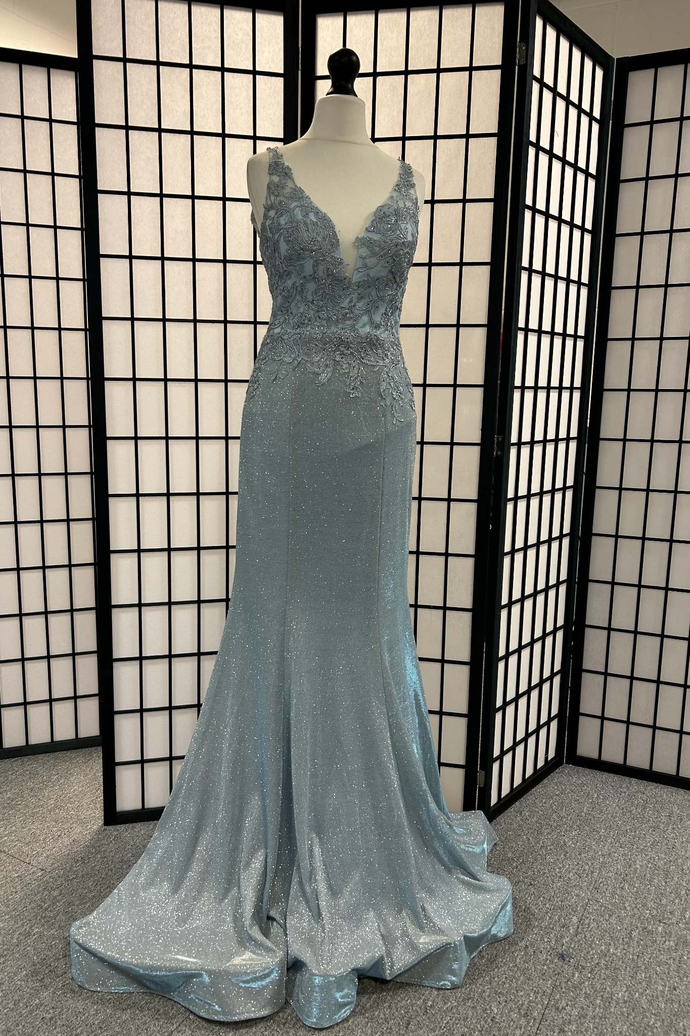No Label Embellished Pale Blue 8