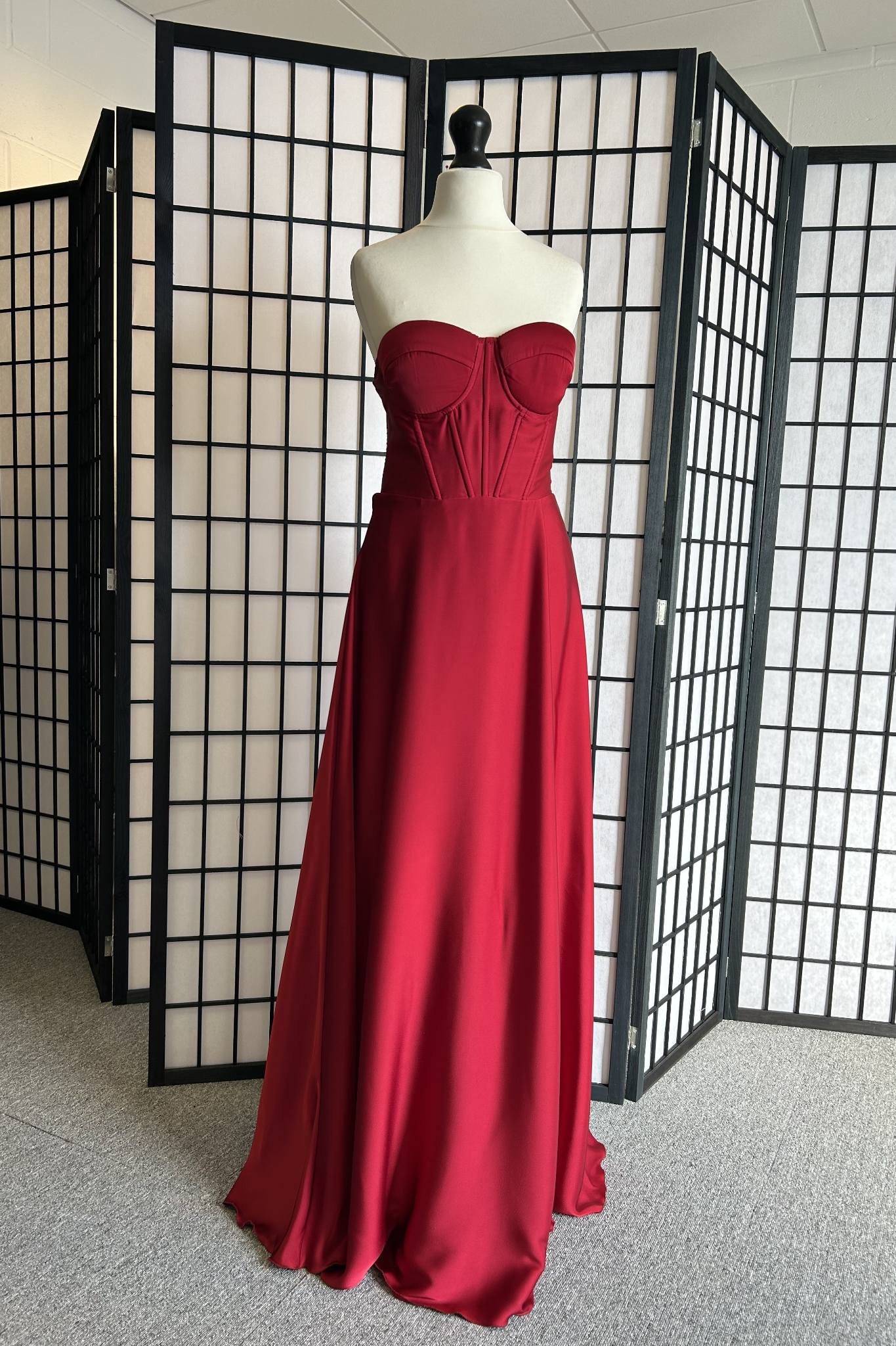 No Label Plain Dark Red 10