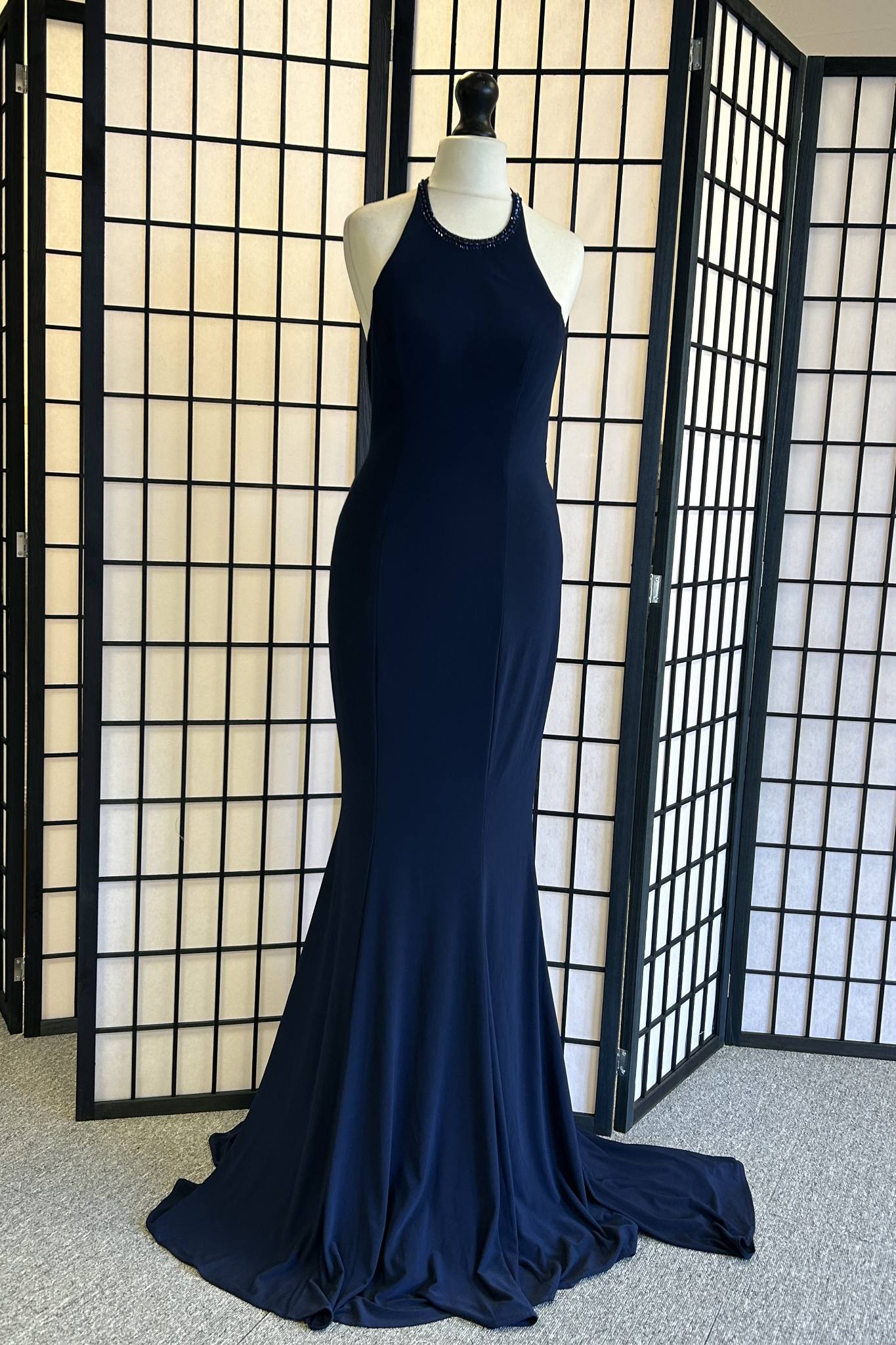 Mascara Embellished Navy 10