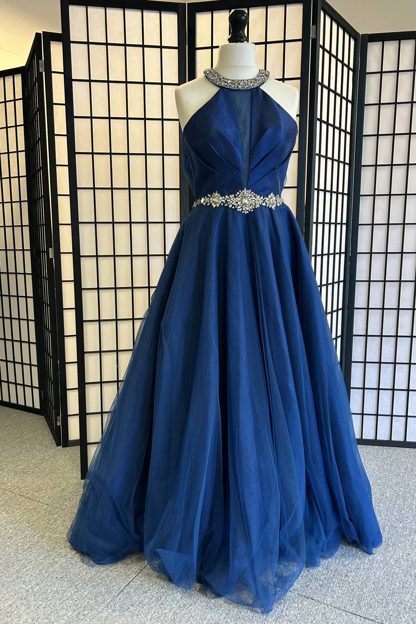 Prom frocks Embellished Navy 12